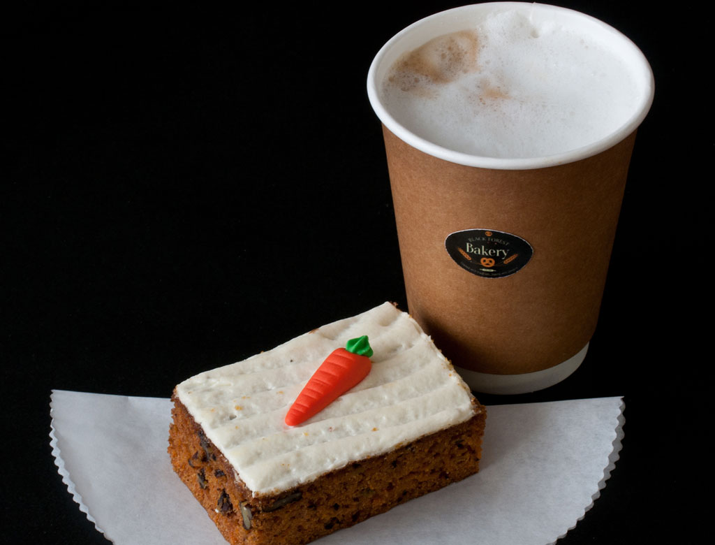 Carrot Slice with Coffee